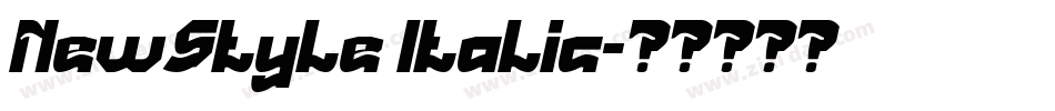 NewStyle Italic字体转换